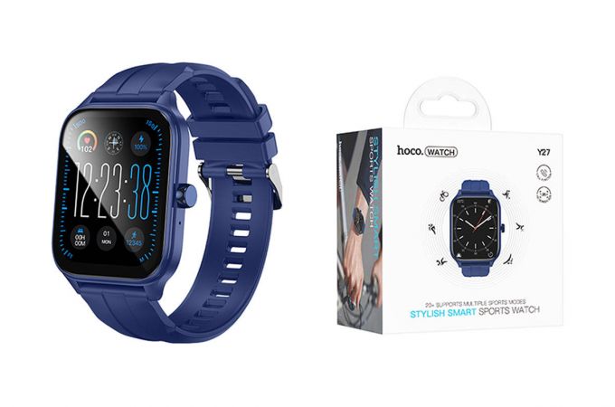 Смарт часы HOCO Y27 Smart sports watch (голубой)