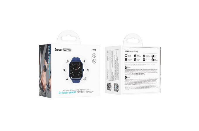 Смарт часы HOCO Y27 Smart sports watch (голубой)