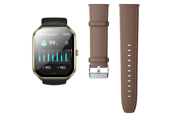 Смарт часы HOCO Y28 AMOLED Smart sports watch (золотой)