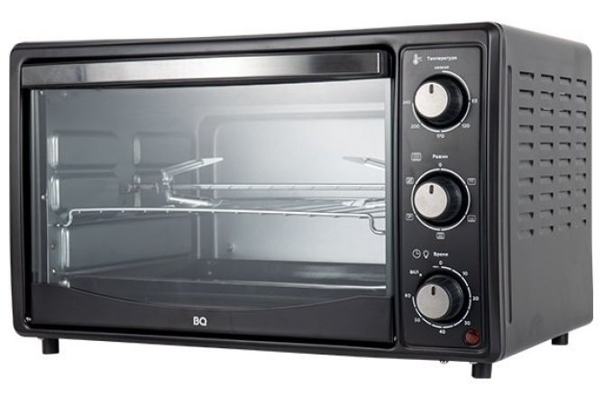 Электрическая печь BQ EO3002BG черная 1500 Вт, 30 л, таймер, вертел