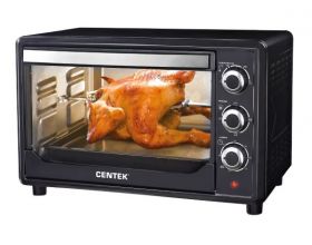 Электрическая печь CENTEK CT-1530-36 GRILL черная 1600 Вт, 36 л, таймер 90 мин, вертел