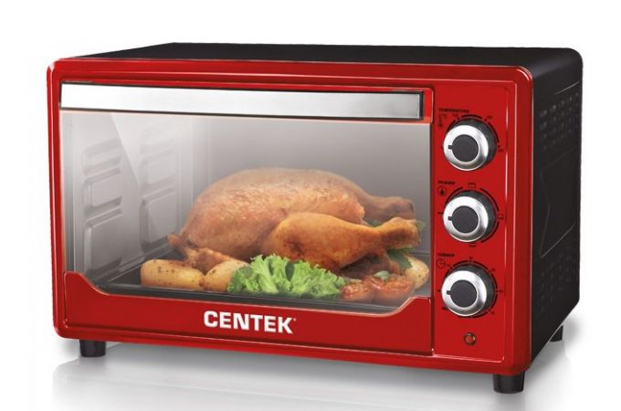 Электрическая печь CENTEK CT-1530-36 черная 1600 Вт, 36 л, 2 противня, таймер 90 мин, 4 режима