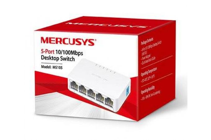 Коммутатор Mercusys MS105 5x100Mb неуправляемый