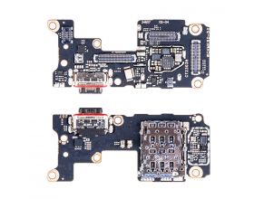 Шлейф для Xiaomi Poco F5 Pro (23013PC75G) с разъемом зарядки + SIM (плата)