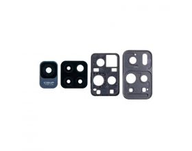 Стекло камеры для Xiaomi Redmi Note 11 Pro+ 5G (21091116UG) + рамка (черный)