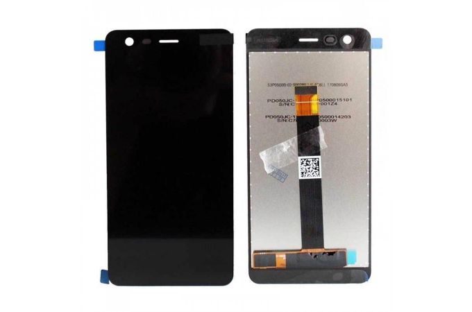Дисплей для Nokia 2.1 (TA-1080/ TA-1084/ TA-1086) в сборе с тачскрином (черный)