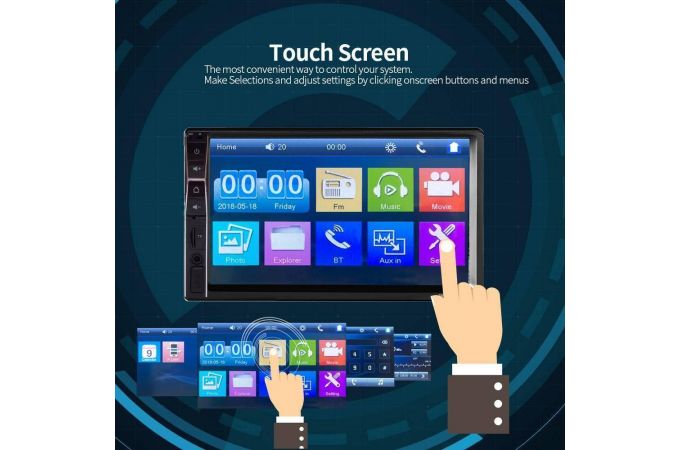 Автомагнитола 2 DIN TDS TS-CAM06 (радио,USB,bluetooth)