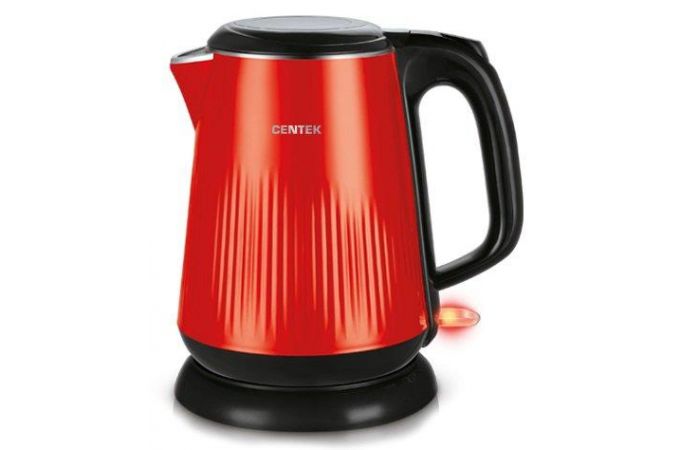 Чайник CENTEK CT-1025 красный 2200 Вт, 1,8 литра, двухслойниый корпус