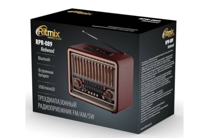 Радиоприемник Ritmix RPR-089 redwood