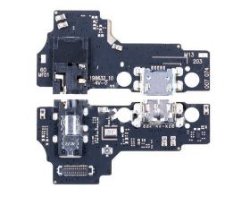 Шлейф для Realme C33 с разъемом зарядки + разъем гарнитуры (плата) HQ