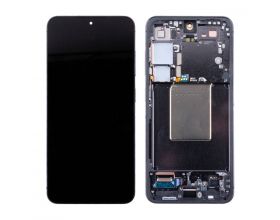 Дисплей для Samsung S921B Galaxy S24 Black в сборе с тачскрином + рамка, 100%