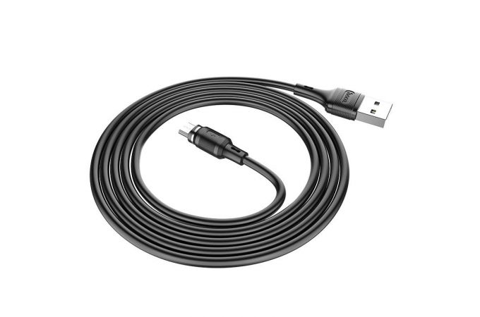 Кабель USB - MicroUSB HOCO X52 2,4A (черный) 1м (магнитный)