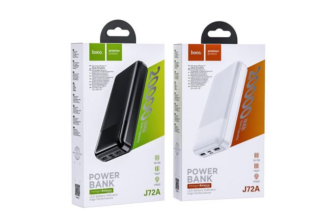 Универсальный дополнительный аккумулятор Power Bank HOCO J72A (20000 mAh) (белый)