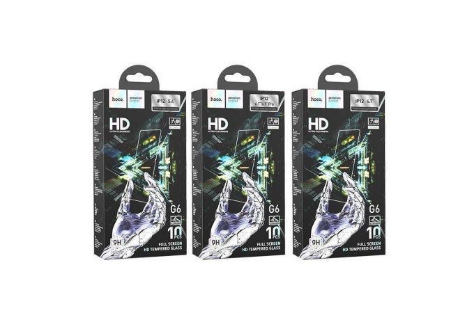 Защитное стекло дисплея iPhone 12 Pro Max (6.7)  HOCO G6 Full screen HD tempered glass прозрачное