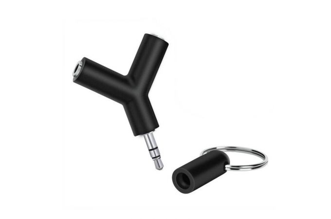 Конвертер переходник аудио Орбита OT-AVC27 (Джек 3,5 мм на 2 гнезда 3,5 мм) (УПАКОВКА 10шт)