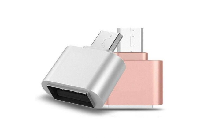 Переходник OTG Орбита OT-SMA07 (штекер microUSB - гнездо USB) - (упаковка 20шт)