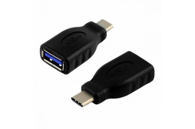 Переходник Орбита BS-432 USB 3.0 (гнездо USB - штекер TYPE-C) (черный)