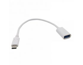 Переходник OTG Орбита OT-SMA02 (гнездо USB - штекер TYPE-C) (белый)