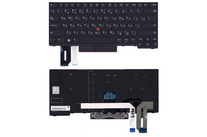 Клавиатура для ноутбука Lenovo ThinkPad E480 E485 черная