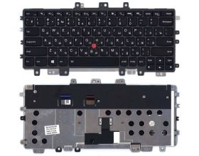Клавиатура для ноутбука Lenovo Thinkpad Helix 2nd 20CG 20CH черная с подсветкой
