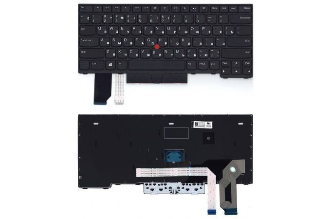 Клавиатура для ноутбука Lenovo ThinkPad L14 gen 1/2 черная