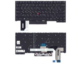 Клавиатура для ноутбука Lenovo ThinkPad T14s черная с подсветкой