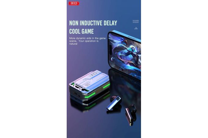 Наушники вакуумные беспроводные XO G11 Sword Rain Gaming TWS Bluetooth (Серые)