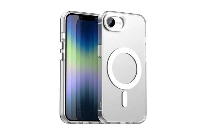 Чехол для iPhone 16E / SE4 (6,1) с силиконовым бампером MagSafe (прозрачный)