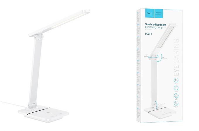 Лампа настольная складная HOCO HX11 (белая)
