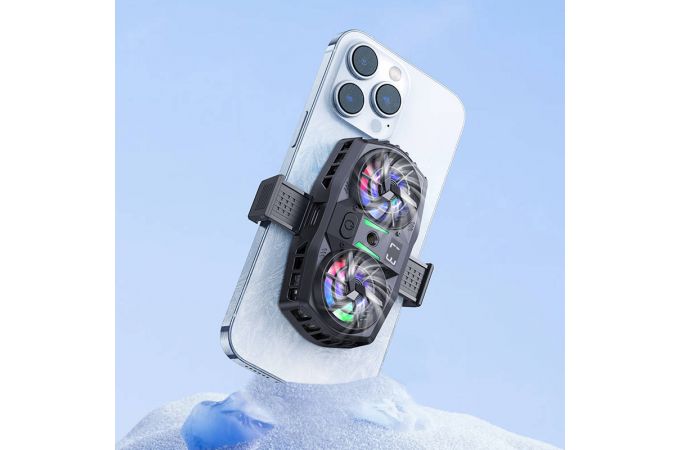 Игровой кулер HOCO GM36 Mustango охлаждающий вентилятор  (черно- фиолетовый)