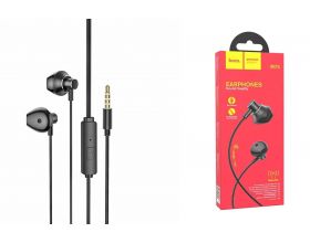 Наушники вакуумные проводные HOCO M75 universal earphones (черный)