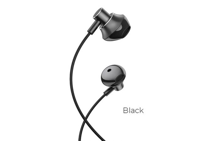 Наушники вакуумные проводные HOCO M75 universal earphones (черный)
