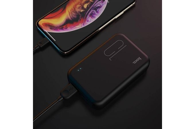 Универсальный дополнительный аккумулятор Power Bank HOCO J38 (10000 mAh) (черный)