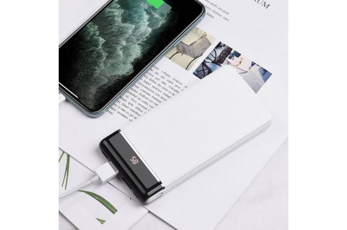 Универсальный дополнительный аккумулятор Power Bank HOCO J59 (10000 mAh) (белый)