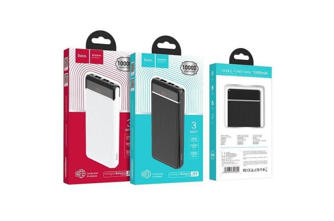 Универсальный дополнительный аккумулятор Power Bank HOCO J59 (10000 mAh) (белый)
