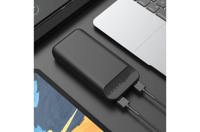 Универсальный дополнительный аккумулятор Power Bank HOCO J52A (20000 mAh) (черный)