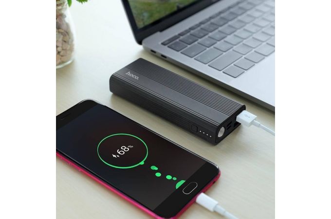 Универсальный дополнительный аккумулятор Power Bank HOCO J54 (10000 mAh) (серый)