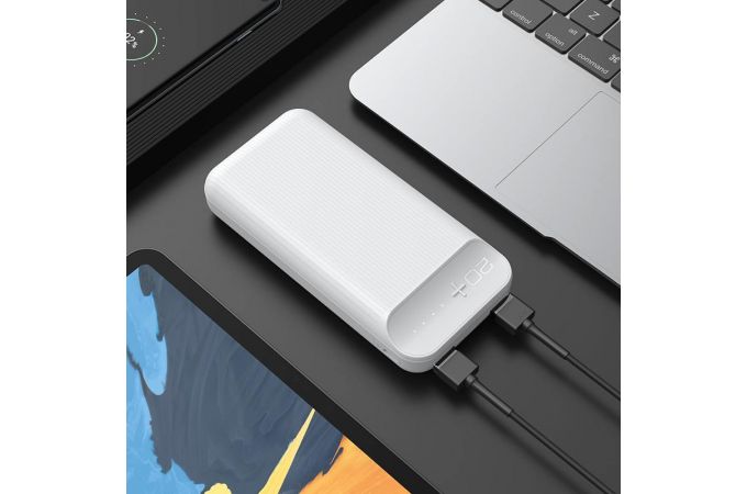 Универсальный дополнительный аккумулятор Power Bank HOCO J52A (20000 mAh) (белый)