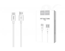 Кабель USB - USB Type-C HOCO X23, 3A (белый) 1м