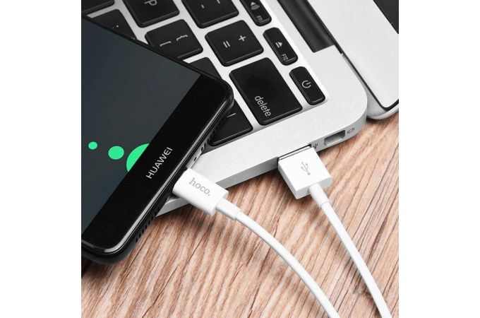 Кабель USB - USB Type-C HOCO X23, 3A (белый) 1м