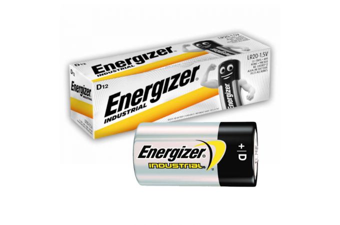 Батарейка алкалиновая Energizer LR20/12BOX INDUSTRIAL (цена за бокс 12 шт)