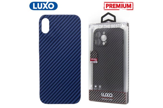 Чехол для телефона LUXO CARBON iPhone X / XS (синий)