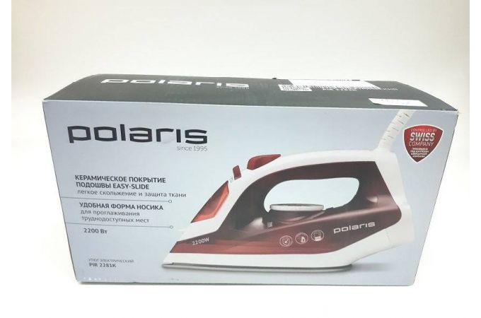 Утюг POLARIS PIR 2281K, (-25%), №1324 б.у 2200 Вт,керам. подошва