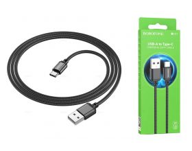 Кабель USB - USB Type-C BOROFONE BX87, 3A (черный) 1м