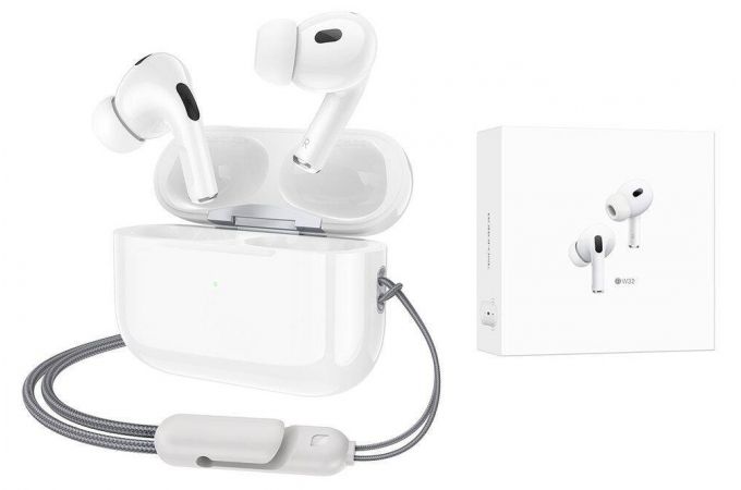 Наушники вакуумные беспроводные BOROFONE BW32 True wireless BT headset Bluetooth (белый)