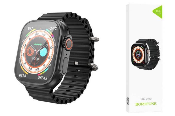 Смарт часы BOROFONE BD3 Ultra smart sports watch ( цвет черный )