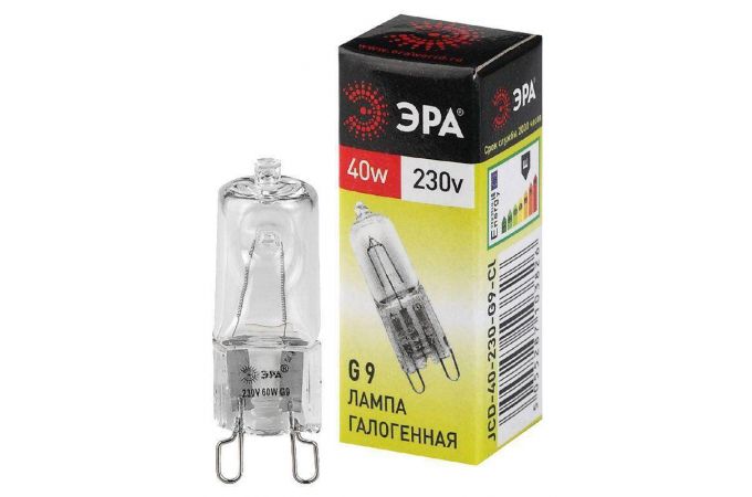 Лампа галогенная G9-JCD-40-230V-Cl 40Вт капсула G9 230В Эра C0027378