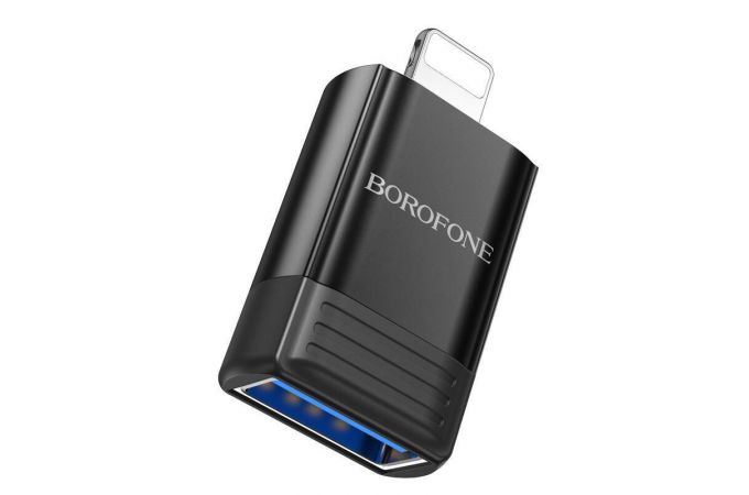 Переходник OTG Borofone BV18 Lightning штекер на USB гнездо USB2.0 адаптер