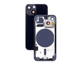 Корпус для iPhone 13 mini (черный) CE (литое стекло + магнит)
