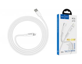 Кабель USB Type-C - Lightning HOCO X56, 3A PD20W (белый) 1м (в оплетке)